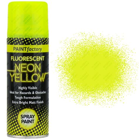 1 x Fluorescent Neon Yellow Spray Paint Matt 200ml Auto Car Creative Paint | eBay