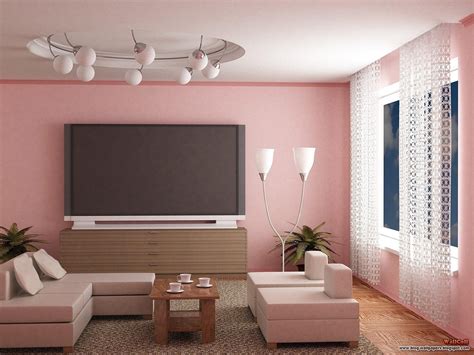 cute living room paint idea in chic pinky theme with pink wall | Room ...