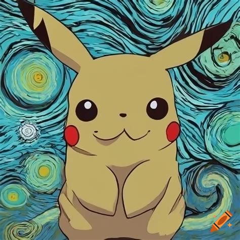 Pikachu, van gogh style, full hd, 8k, photorealistic on Craiyon