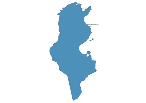 Airports in Tunisia Map SVG Vector - Map of Airports