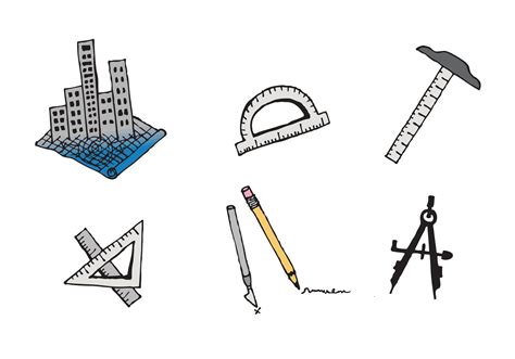 Free Architecture Tools Vector Series - Download Free Vector Art, Stock ...