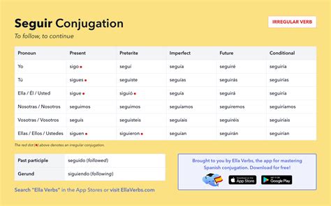 Seguir Conjugation