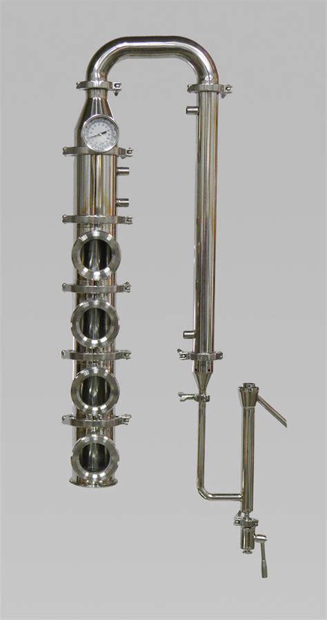 4" Stainless Bubble Plate Column – Affordable Distillery Equipment