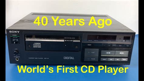 The First CD Player - Sony CDP-101 - YouTube