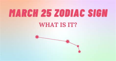 March 25 Zodiac Sign Explained | So Syncd