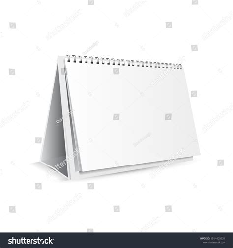 Realistic Vector Mockup Table Calendar Design Stock Vector (Royalty Free) 1514403731 | Shutterstock