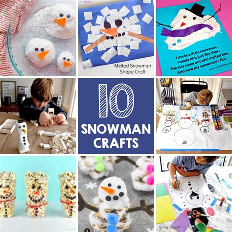 Snowman Craft Ideas For Kids