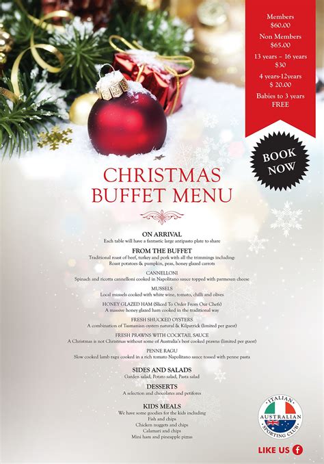 Christmas-Menu-2014_buffet-menu.jpg (1240×1775) | Christmas buffet menu, Honey glazed carrots ...