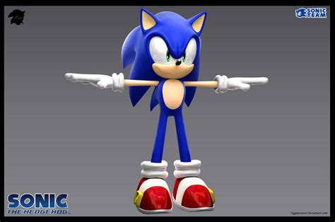 Sonic The Hedgehog 3D Model (final) by eggmanteen on DeviantArt