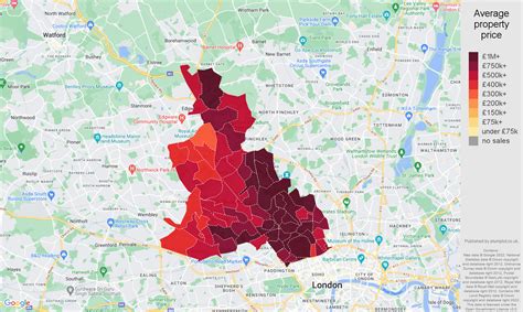 North-West-London house prices in maps and graphs. November 2024