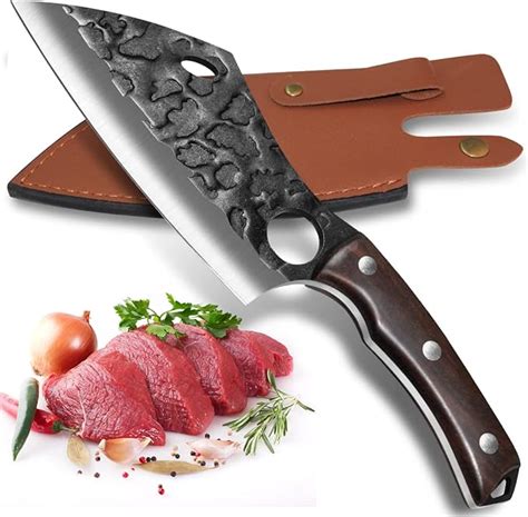 Viking Husk Knife Japanese Chef Knife Couteau Boning Knife with Sheath Sharp Kitchen Knife High ...