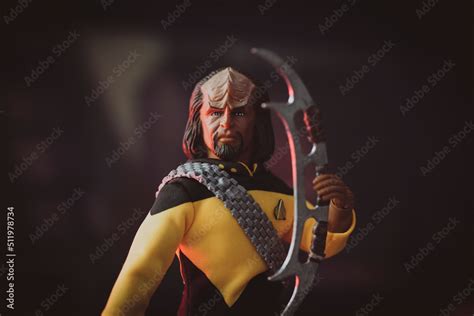 NEW YORK USA, JUNE 21 2022 - Star Trek Next Generation Klingon ...