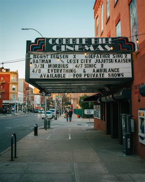 Cobble Hill Cinemas Vintage Marquee, in Cobble Hill, Brooklyn, New York Editorial Stock Photo ...