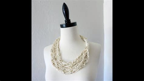 Solomon's Knot Scarf Necklace | Collar de ganchillo, Tejidos, Joyeria