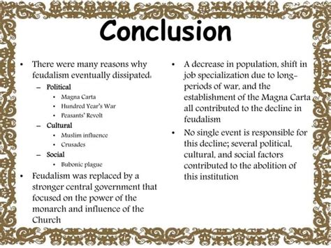 Decline of Feudalism Summary