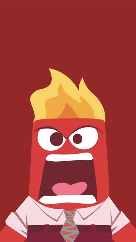 Inside Out Anger Wallpaper / fondo de pantalla Furia, Intensamente | Tegn, Inderst inde, Sne