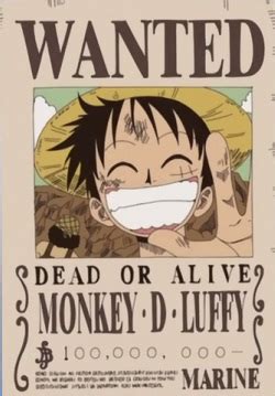 Current Luffy Bounty Poster Decorate your room like a true pirate with