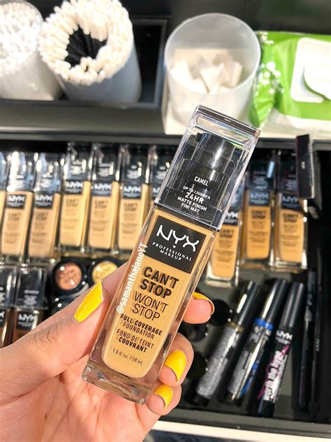 Samantha Jane: NYX Can't Stop Won't Stop Foundation Swatches