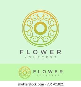 Flower Initial Letter O Logo Design Stock Vector (Royalty Free ...