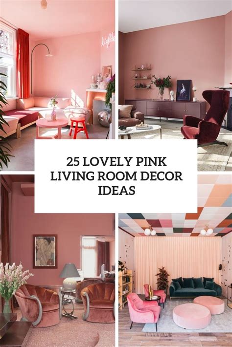 25 Lovely Pink Living Room Decor Ideas - Shelterness