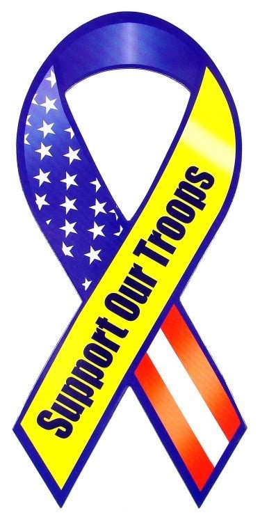 Support Our Troops Ribbon Magnet-Support Our Troops Ribbon M