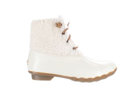 Sperry Top Sider Womens Saltwater Off White Snow Boots Size 9 (1470275) | eBay