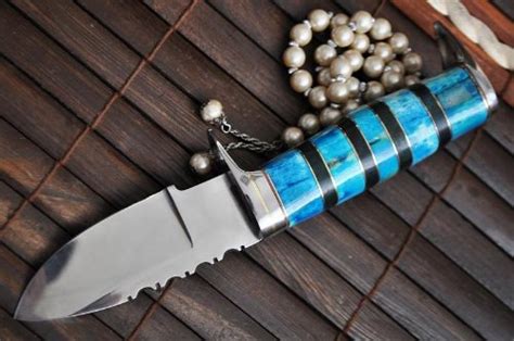 Genuine O1 Tool Steel Hunting Knife with Handmade Leather Sheath