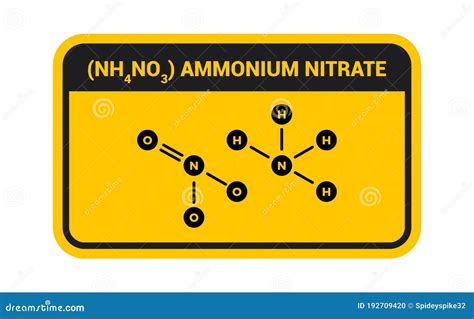 Ammonium Nitrate, Chemical Structure. Skeletal Formula. Stock Photography | CartoonDealer.com ...