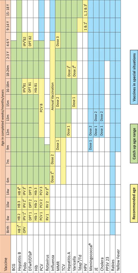 Immunization Schedule Table Baby | Review Home Decor