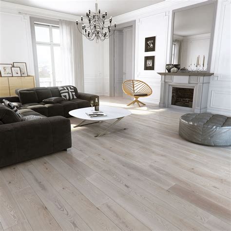 Ash platinium natural wood floor in spacious living room | Wohnzimmer grau, Wohnzimmer ...