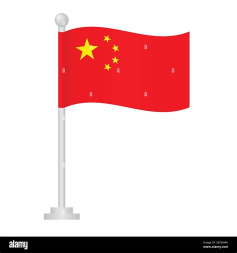 Flag china icon cartoon hi-res stock photography and images - Alamy