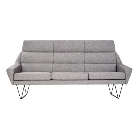 Scandinavian Grey Mandal Sofa | Chairish