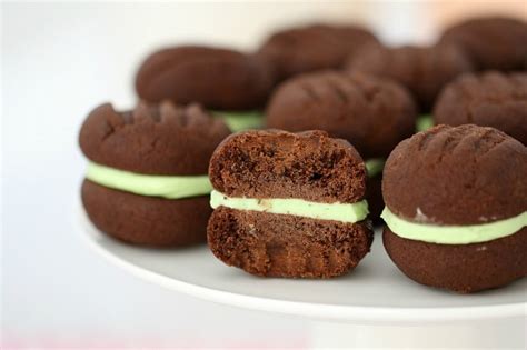 Chocolate Mint Biscuits | With Mint Filling - Bake Play Smile