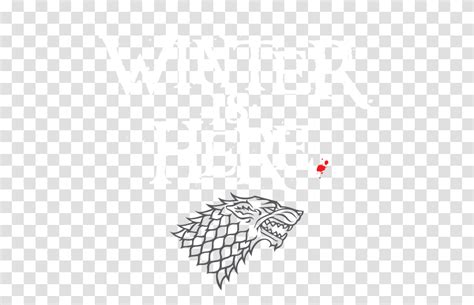 Stark Wolf Game Of Thrones, Alphabet, Label, Poster Transparent Png ...