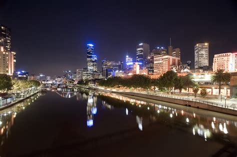 Free Stock photo of Melbourne city night lights | Photoeverywhere