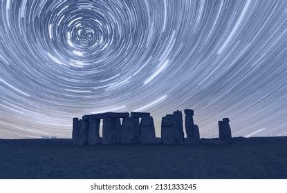 Stonehenge Star Trails United Kingdom Stock Photo 2131333245 | Shutterstock