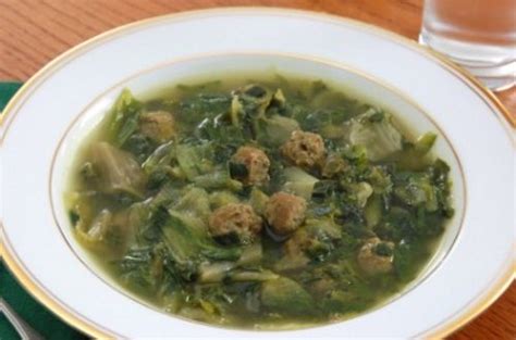 Escarole Soup with Meatballs