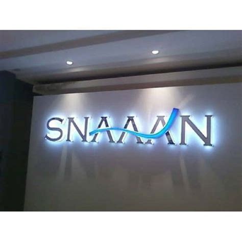 Rectangular Acrylic LED Sign Board, For Commercial, Rs 180 /inch | ID: 20593717955