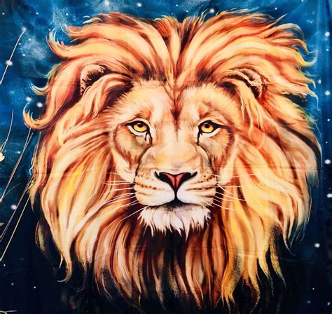 A personal favorite from my Etsy shop https://www.etsy.com/listing/591881536/lion-tapestry ...