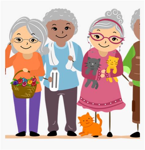 Happy Old People Clipart