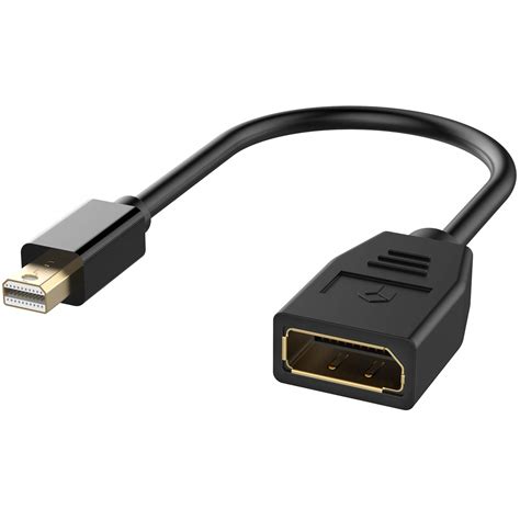 Rankie Mini DisplayPort to DisplayPort Adapter, 4K Resolution Ready, Black : Amazon.ca: Electronics