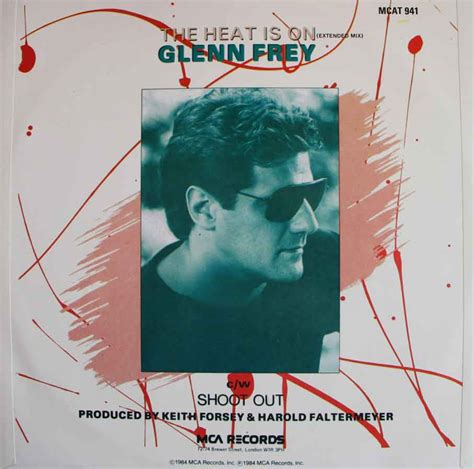 Glen Frey - The Heat Is On - Vinyl Clocks