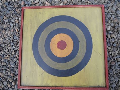 Dart Game Board Distressed Folkart Handmade Hand painted Home