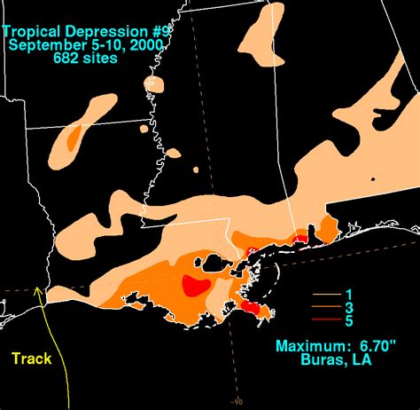 Tropical Depression #9 - September 8-9, 2000