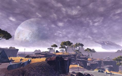 Ord Mantell - the view of the moody sky from Fort Garnik. #swtor #gaming Star Wars Concept Art ...