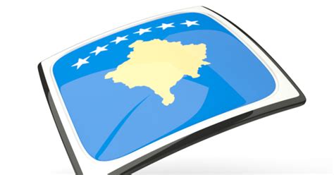 Download Kosovo Flag Map Icon | Wallpapers.com