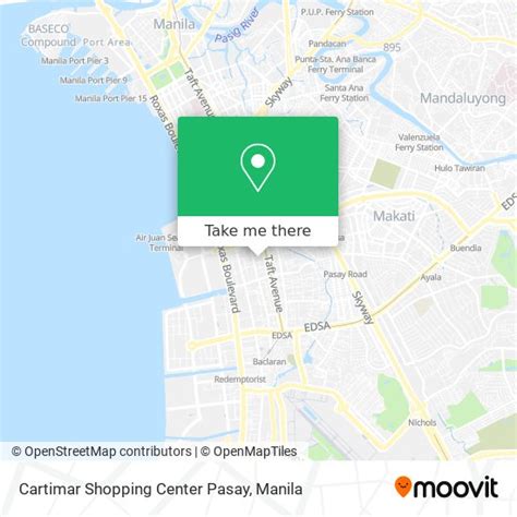 How to get to Cartimar Shopping Center Pasay in Manila by bus or train?