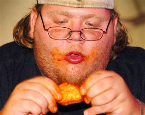 fat guy eating wings Blank Template - Imgflip