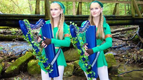 The Harp Twins perform the Lost Woods theme from The Legend of Zelda.