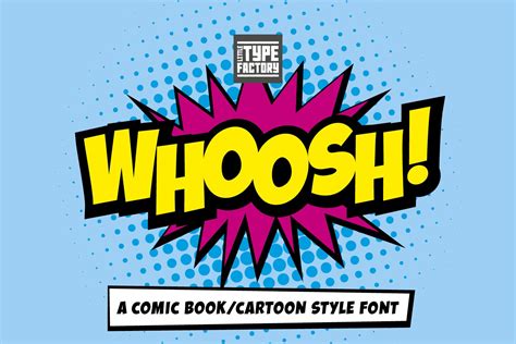 Whoosh - a comic book/cartoon style font (436150) | Display | Font Bundles